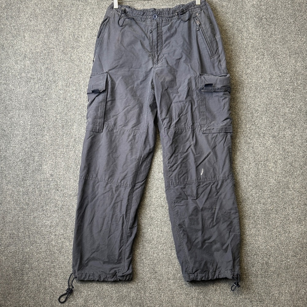 VTG Gap Pants Mens XS Blue Paratrooper Baggy Wide Leg Faded 2000s Y2K Retro 00s